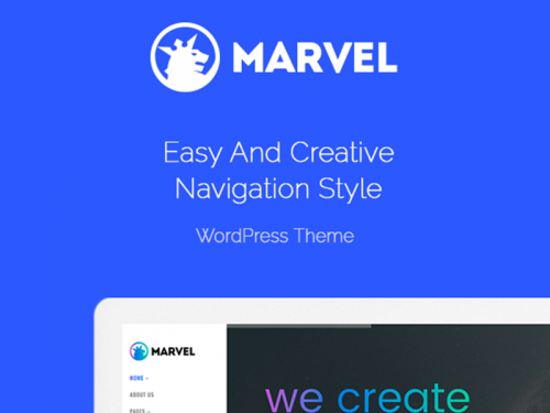 Elements - Marvel Vertical Menu WordPress Theme