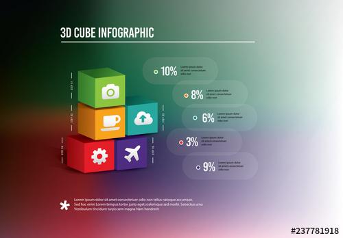 Stacked Cubes Infographic Layout - 237781918