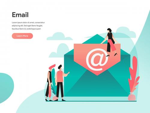 Email Illustration Concept