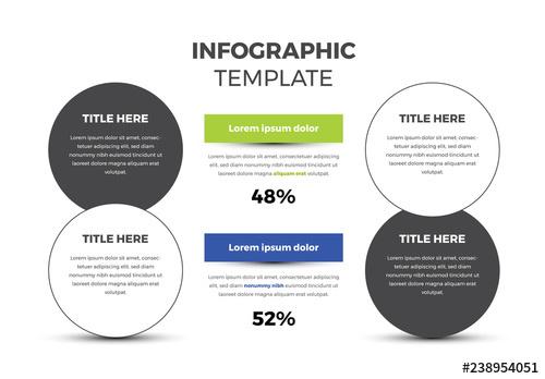Infographic Layout With Circle Elements - 238954051