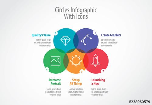 Icons Circles Infographic Layout - 238960579