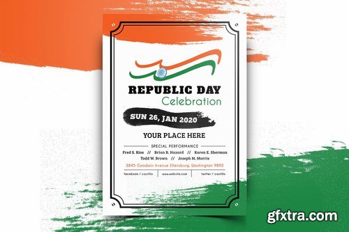 Indian Republic Day Flyers Pack