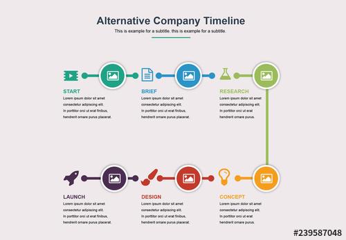 Company Timeline Infographic Layout - 239587048
