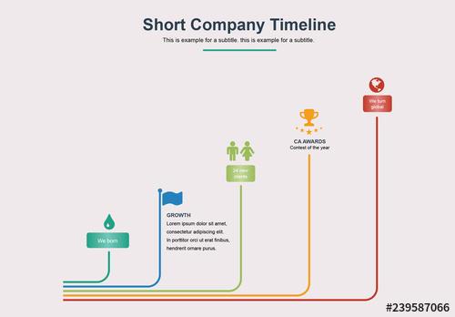Company Timeline Infographic Layout - 239587066