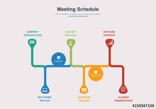 Meeting Schedule Infographic Layout - 239587100