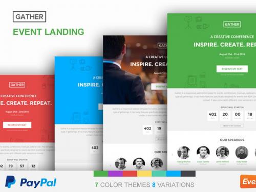 Event Landing Page Template - Gather