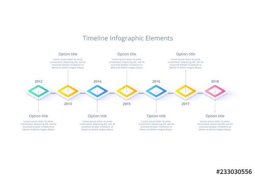 Multicolored Timeline Infographic - 233030556