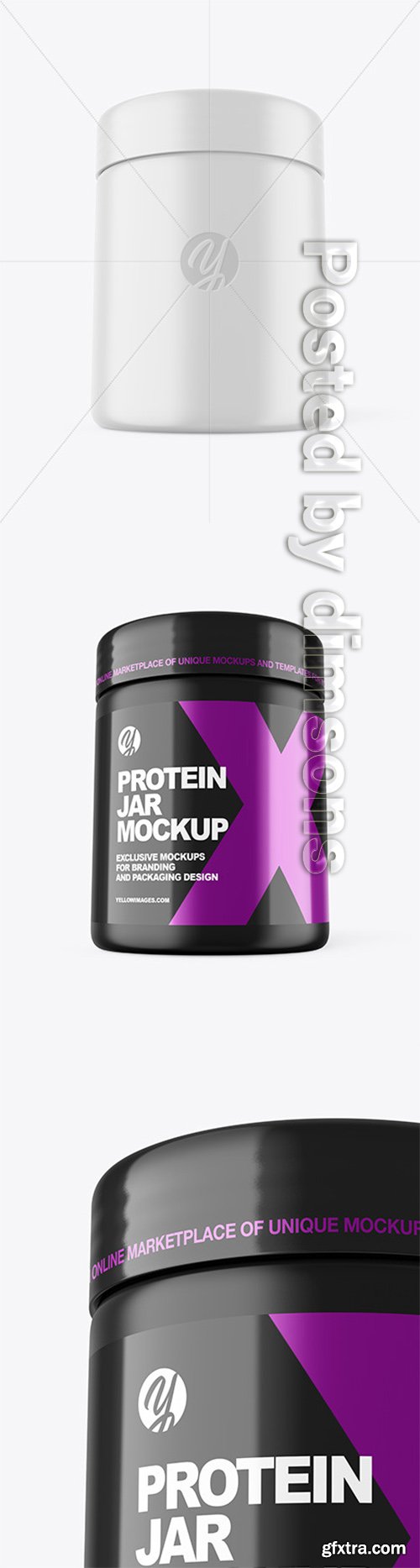 Matte Protein Jar Mockup 52096