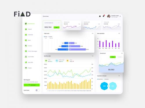FiAD Finance Dashboard Ui Light - FP