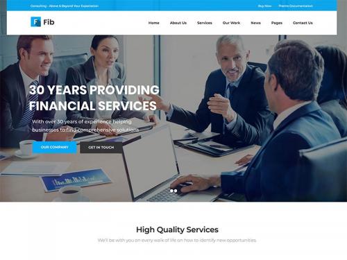 Fib - Consulting business finance and Accounting WordPress Theme