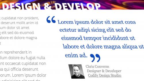 Lynda - Design the Web: Creating a Pull Quote with CSS