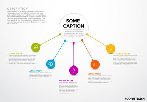 Connected Dropplets Inforgraphic Layout - 229810409