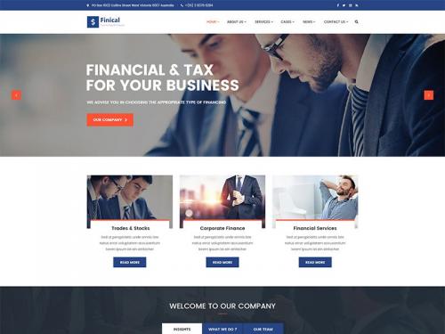 Finical - Finance & Consulting Multi-Purpose WordPress Theme