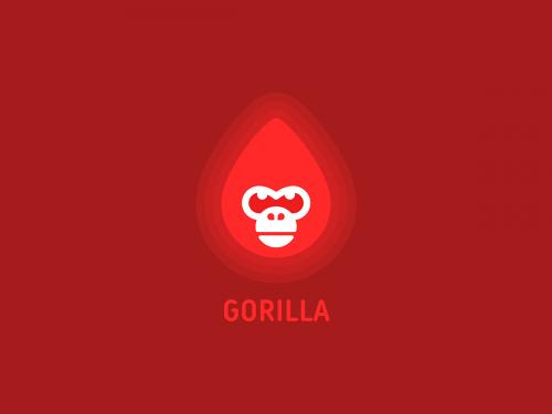 Fire Gorilla Head