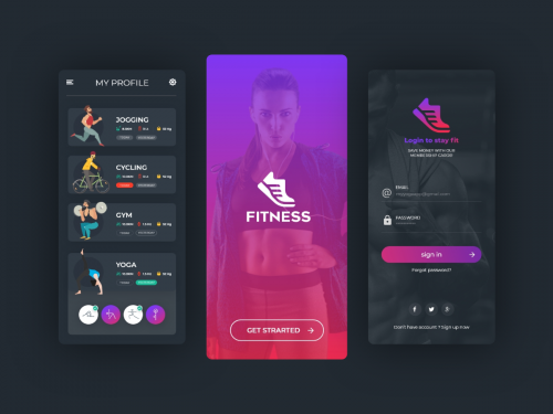 Fitness App Mockup