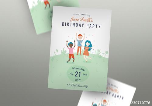 Birthday Invitation Flyer Layout - 230710776