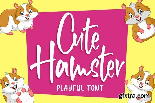 Cute Hamster - Playful Font