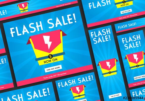 Flash Sale Web Banners Set - 230885944