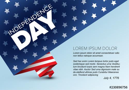 Independence Day Flyer with Flag - 230896756