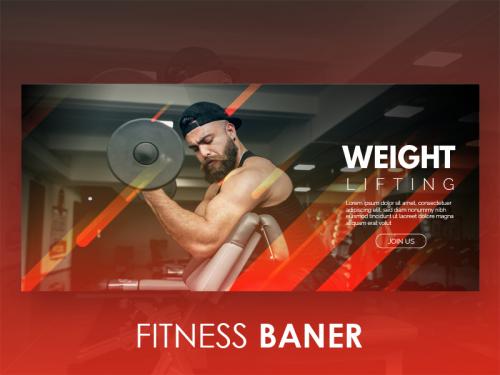 Fitness website banner