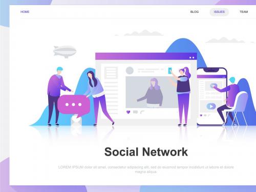 Flat Concept Social Network
