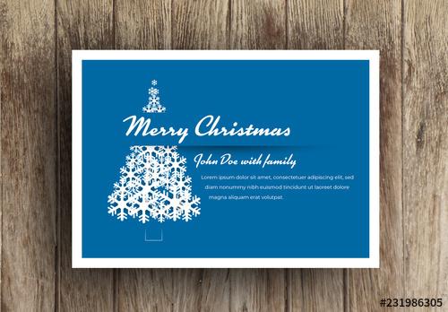 Christmas Card Layout - 231986305