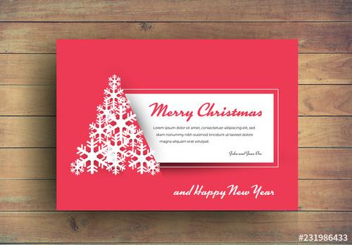 Christmas Card Layout - 231986433
