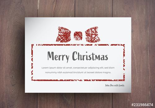 Christmas Card Layout - 231986474