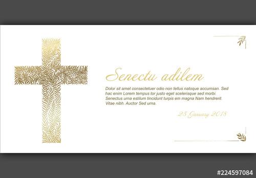 Funeral Card Layout - 224597084