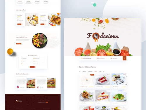 Fodecious - Restaurant Website Template
