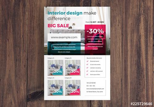 Product Promotion Flyer Layout - 225729646