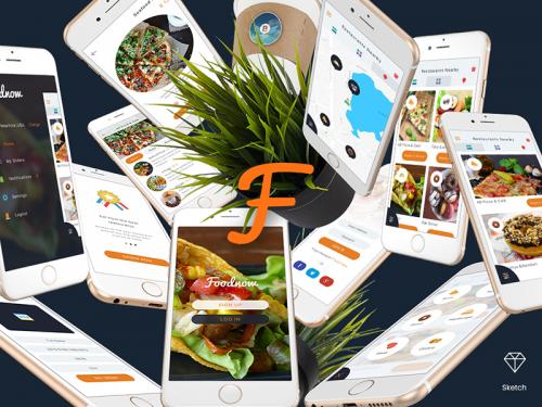 Foodnow - Sketch Mobile UI Kit