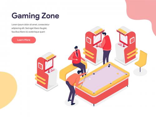 Gaming Zone Illustration Concept