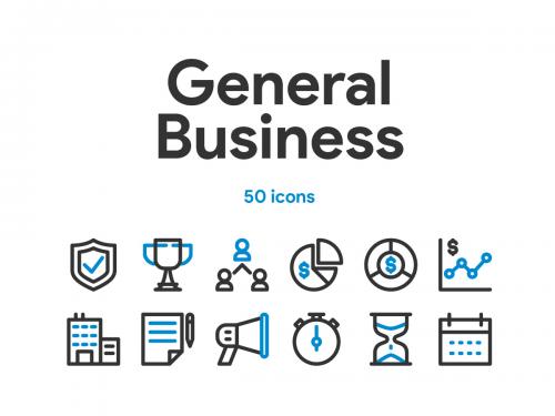 General Business and Finance Icon Set