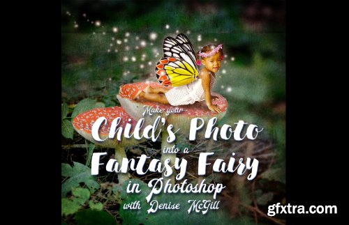 Make a Child’s Photo into a Fantasy Fairy in Photoshop