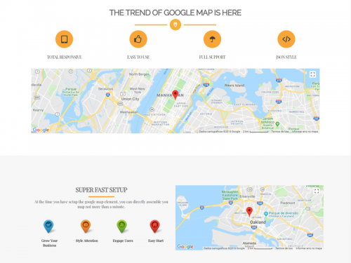 Google Maps Element Page - Winehouse WordPress Theme