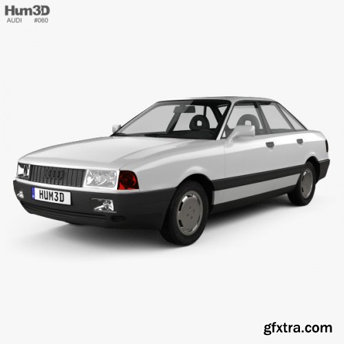 Audi 80 (B3) 1986 3D model