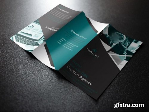 Business tri fold brochure template