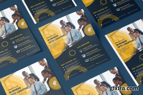 Business, Corporate Flyer Illustration Template