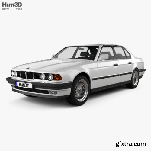 BMW 7 Series (E32) 1992 3D model