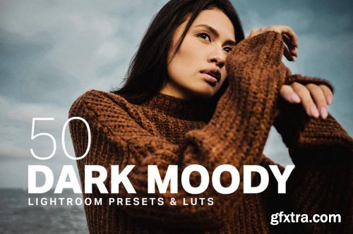 CreativeMarket - 50 Dark Moody Lightroom Presets LUTs 4394909