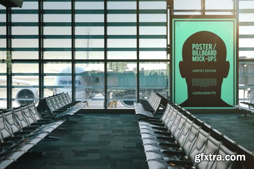 Poster Billboard Mock-ups - Airport Edition
