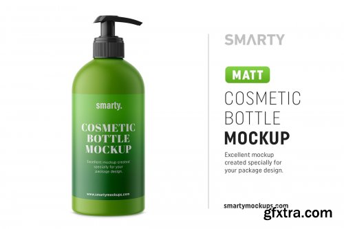 CreativeMarket - Matt cosmetic bottle mockup 4357800