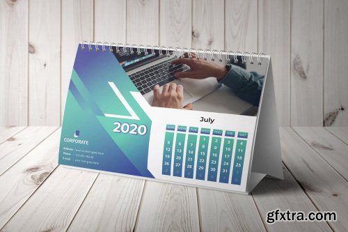 CreativeMarket - Desk Calendar 2020 4384138