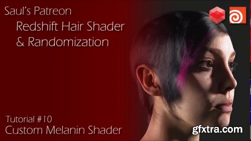 Redshift Hair Shading, Custom Melanin Shader, Color Randomization in Houdini + MOPs