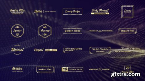 Videohive Golden Titles 25148656