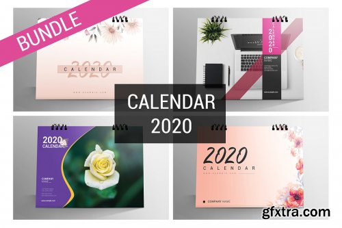 CreativeMarket - Desk Calendar Bundle 2020 4415865