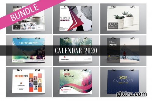 CreativeMarket - Desk Calendar Bundle 2020 4415976