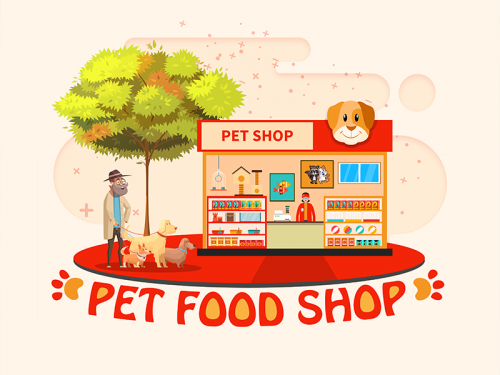 Graphic Design Pet Food Shop