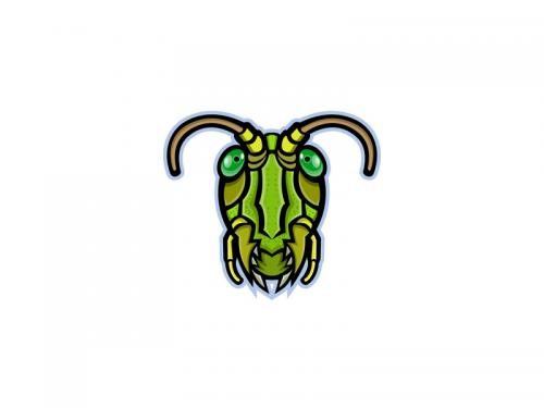 Grasshopper Head Mascot